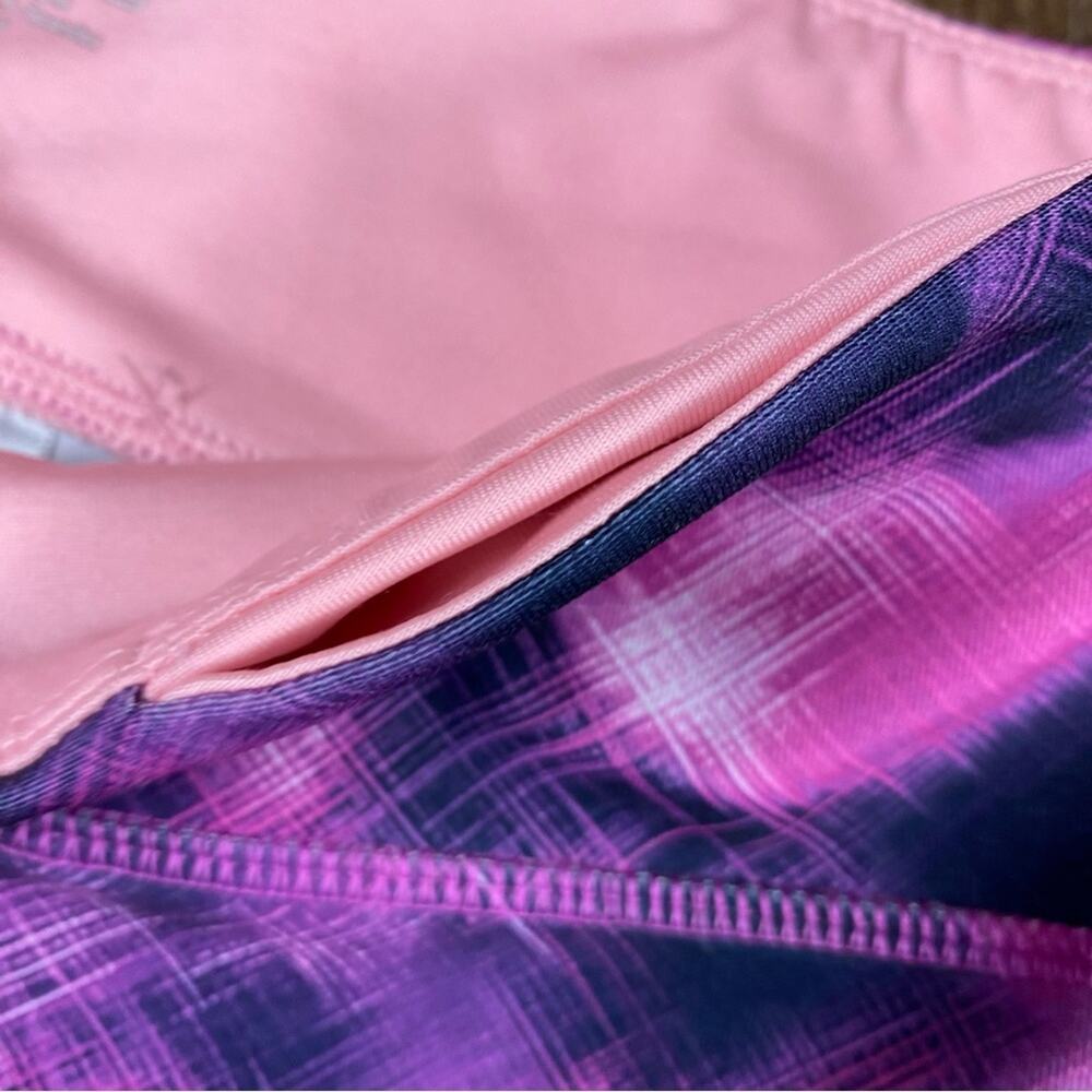 Active Cropped Leggings Pink Black Size S - Picture 5 of 5